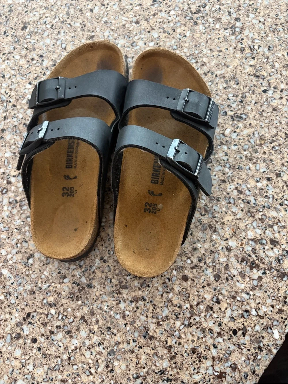 Birkenstock Kids Black Double-Strap Sandals